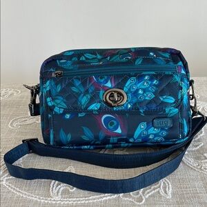 Lug Switch Peacock Print Convertible Crossbody/Belt Bag